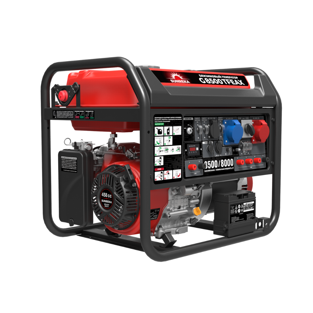 Бензиновый генератор SUNREKA G8500TFEAX