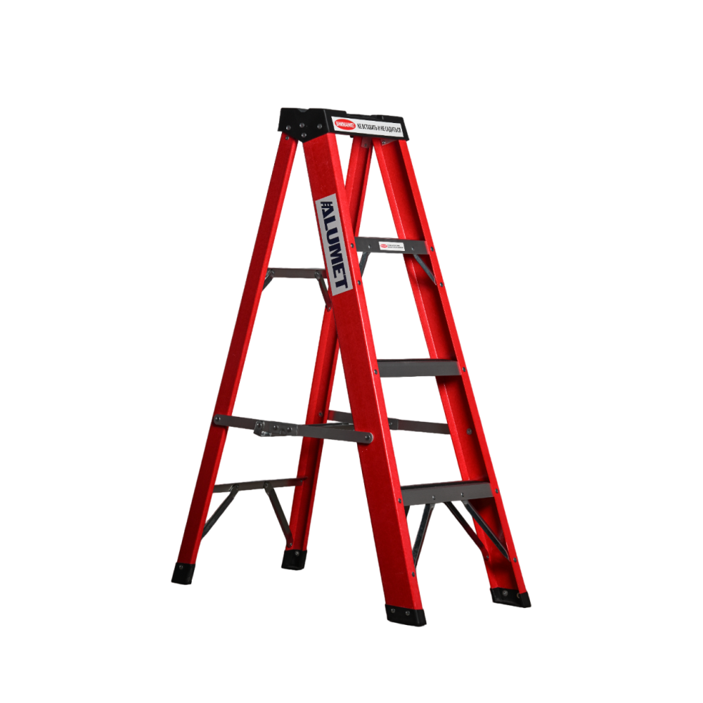 Стремянка стеклопластиковая 3 ступени Alumet с органайзером