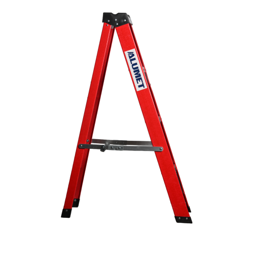 Стремянка стеклопластиковая 3 ступени Alumet с органайзером