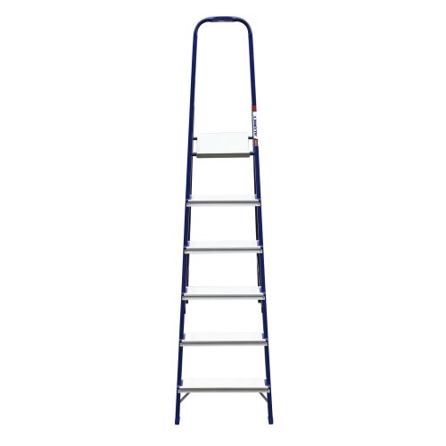 Стремянка стальная окрашенная с алюминиевыми ступенями 6 ст.