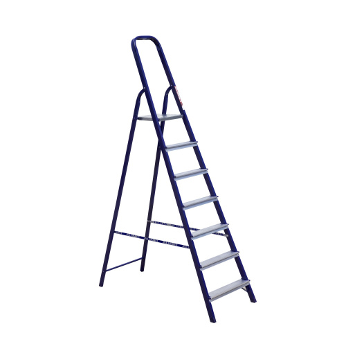 Стремянка стальная окрашенная с алюминиевыми ступенями 7 ст.