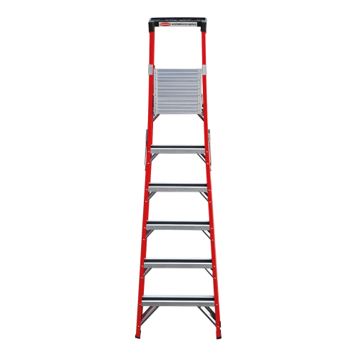 Стремянка стеклопластиковая 6 ступеней с лотком для инструмента