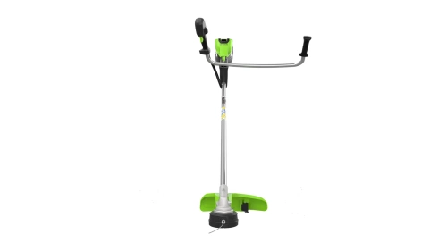 Триммер аккумуляторный c трехлопастным ножом и кусторезом Greenworks TB201HK5