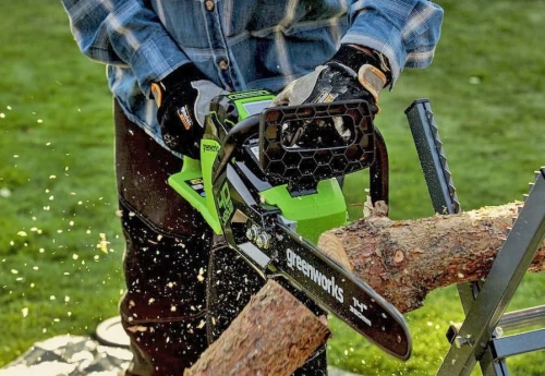 Аккумуляторная пила Greenworks GD40CS18K4 + АКБ 4А*ч и ЗУ (комплект)