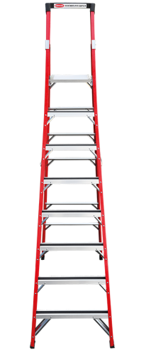 Стремянка стеклопластиковая 8 ступеней с лотком для инструмента