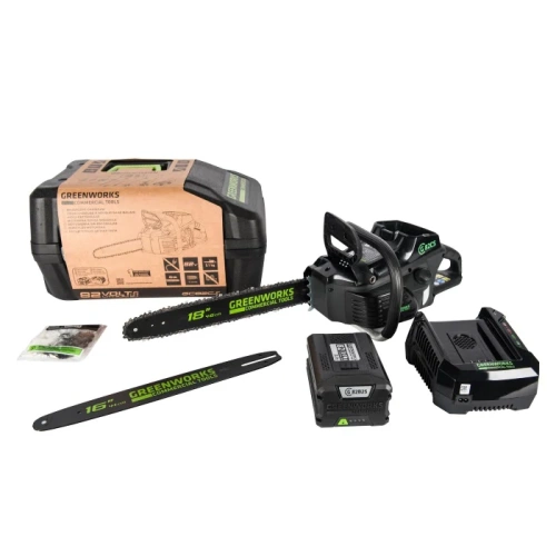 Аккумуляторная пила Greenworks GС82CSK5 + АКБ 5А*ч и ЗУ (комплект)