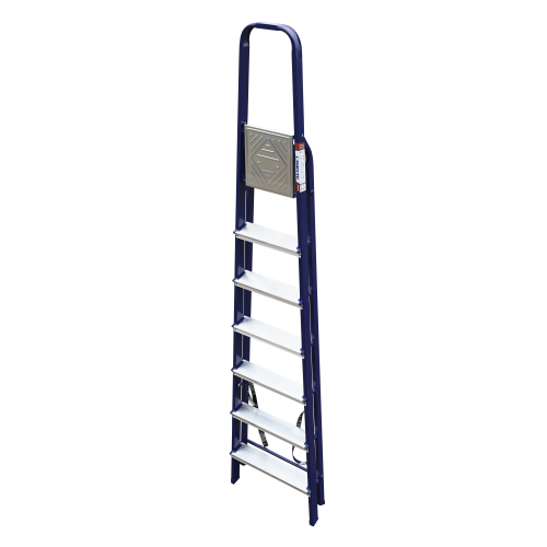 Стремянка стальная окрашенная с алюминиевыми ступенями 7 ст.