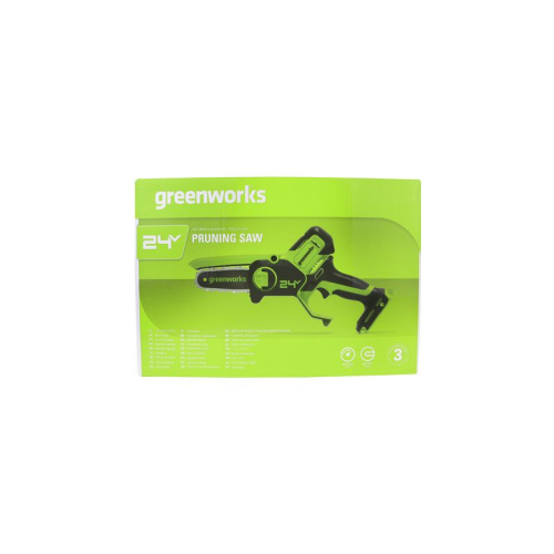 Аккумуляторная мини-пила / сучкорез Greenworks G24MCS10