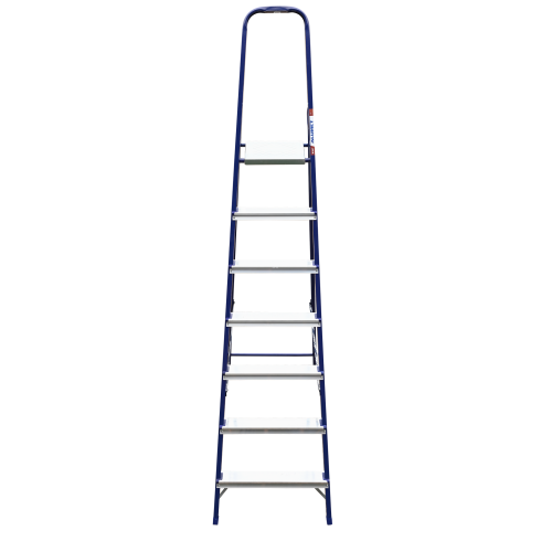 Стремянка стальная окрашенная с алюминиевыми ступенями 7 ст.