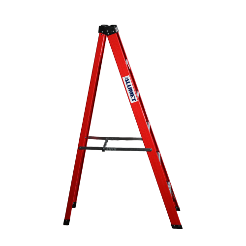 Стремянка стеклопластиковая 5 ступеней Alumet с органайзером