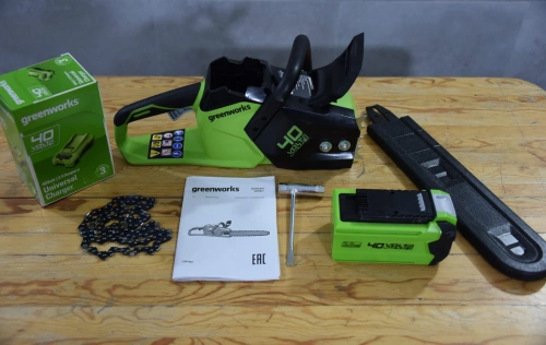 Аккумуляторная пила Greenworks GD40CS18 + АКБ 2А*ч и ЗУ (комплект)