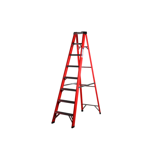 Стремянка стеклопластиковая 7 ступеней Alumet с органайзером