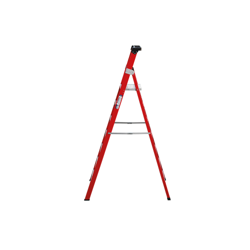 Стремянка стеклопластиковая 7 ступеней с лотком для инструмента