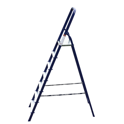 Стремянка стальная окрашенная с алюминиевыми ступенями 7 ст.