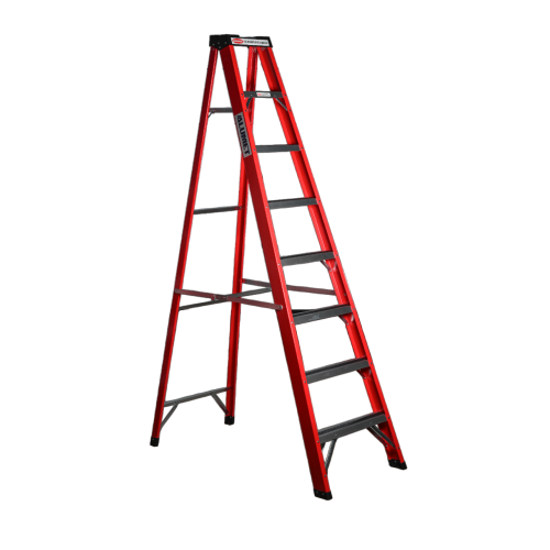 Стремянка стеклопластиковая 7 ступеней Alumet с органайзером