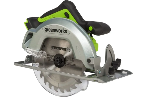 Циркулярная аккумуляторная пила Greenworks GD24CS