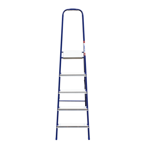 Стремянка стальная окрашенная с алюминиевыми ступенями 5 ст.