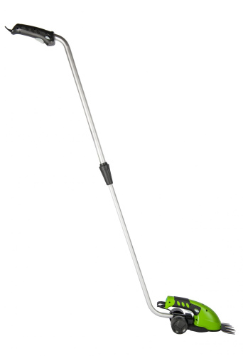 Садовые ножницы Greenworks 7,2V + встроенный аккумулятор 2А*ч и телескопическая ручка