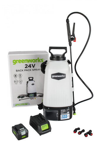 Опрыскиватель аккумуляторный Greenworks GSP1250K4 24V + АКБ 4А*ч и ЗУ