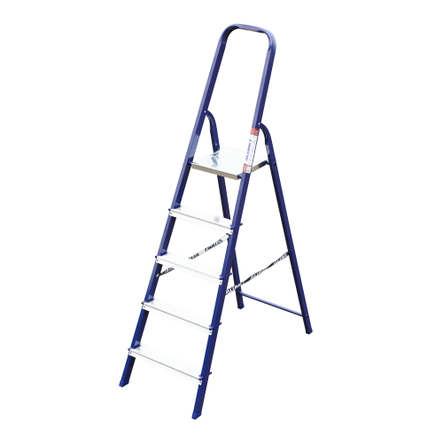 Стремянка стальная окрашенная с алюминиевыми ступенями 5 ст.