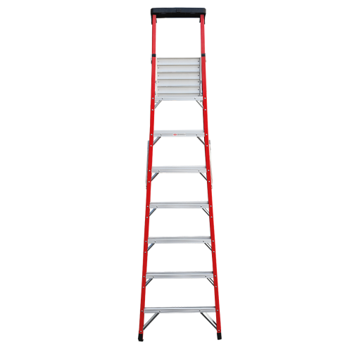 Стремянка стеклопластиковая 7 ступеней с лотком для инструмента