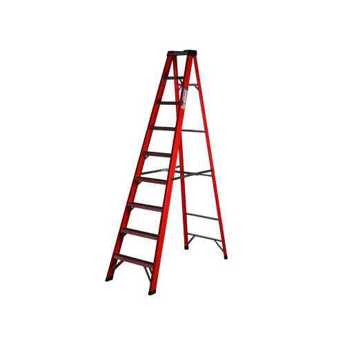 Стремянка стеклопластиковая 8 ступеней Alumet с органайзером