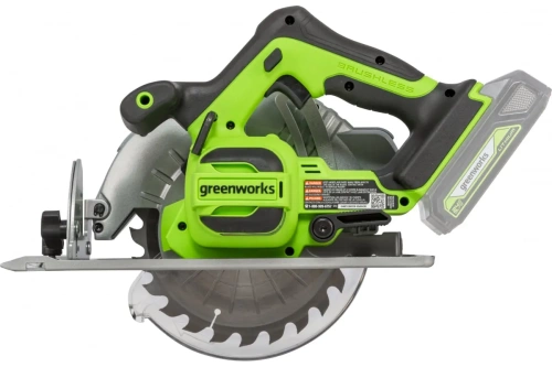 Циркулярная аккумуляторная пила Greenworks GD24CS