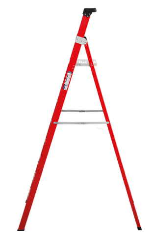 Стремянка стеклопластиковая 8 ступеней с лотком для инструмента