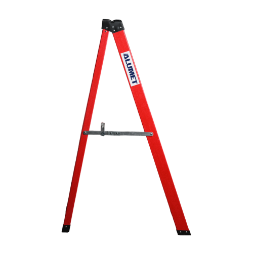 Стремянка стеклопластиковая 4 ступени Alumet с органайзером