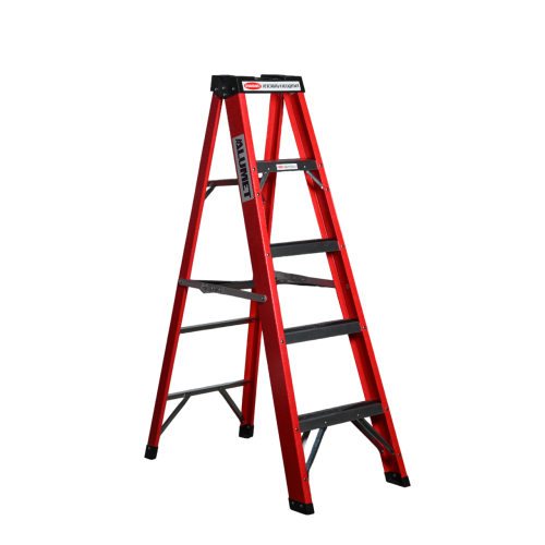 Стремянка стеклопластиковая 4 ступени Alumet с органайзером