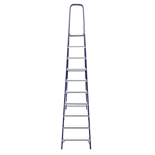 Стремянка стальная окрашенная с алюминиевыми ступенями 10 ст.