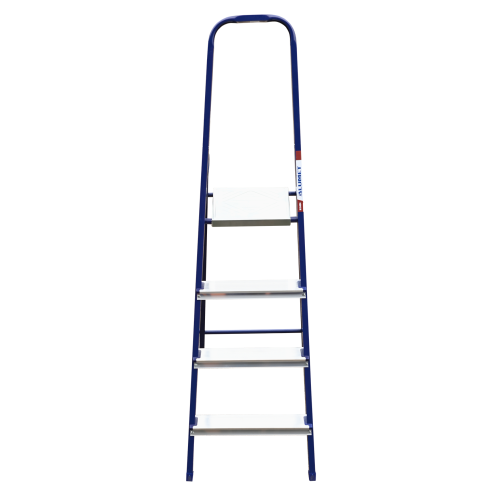 Стремянка стальная окрашенная с алюминиевыми ступенями 4 ст.