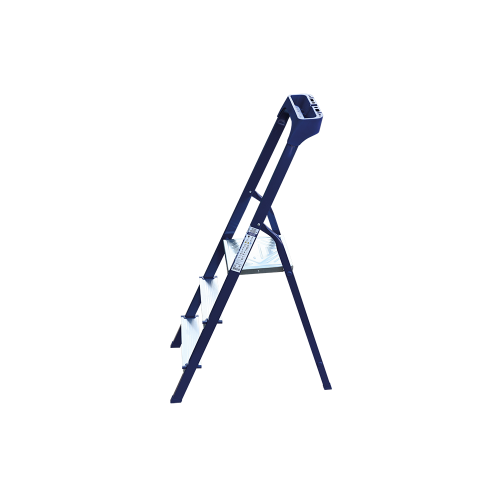 Стремянка стальная окрашенная с алюминиевыми ступенями с пластиковым органайзером 3 ст.