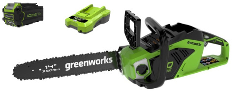 Аккумуляторная пила Greenworks GD40CS15K4 + АКБ 4А*ч и ЗУ (комплект)