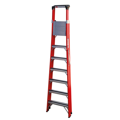 Стремянка стеклопластиковая 7 ступеней с лотком для инструмента