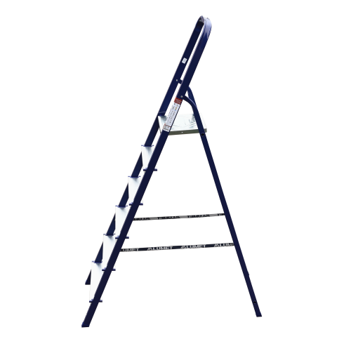 Стремянка стальная окрашенная с алюминиевыми ступенями 6 ст.