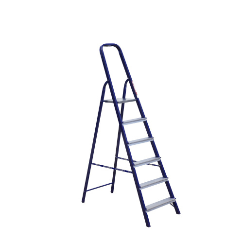 Стремянка стальная окрашенная с алюминиевыми ступенями 6 ст.