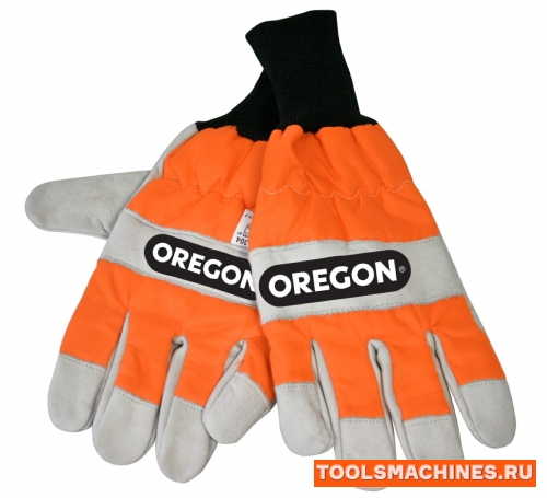 Перчатки защитные Oregon с защитой левой руки от пропила