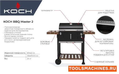 Угольный гриль Koch BBQ Master 2